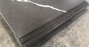 ODM Factory Polished Black Quartz Laminated Counter Tops