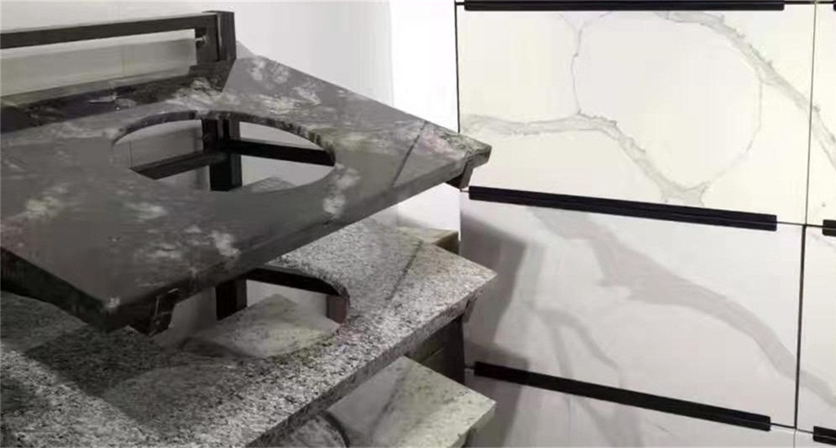 White Artificial Quartz Stone Double Sink Countertops Bathroom Vanity Top For Hotel
