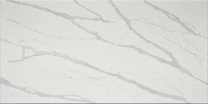 Calacatta Statuario Quartz with Fine Line